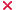 X mark
